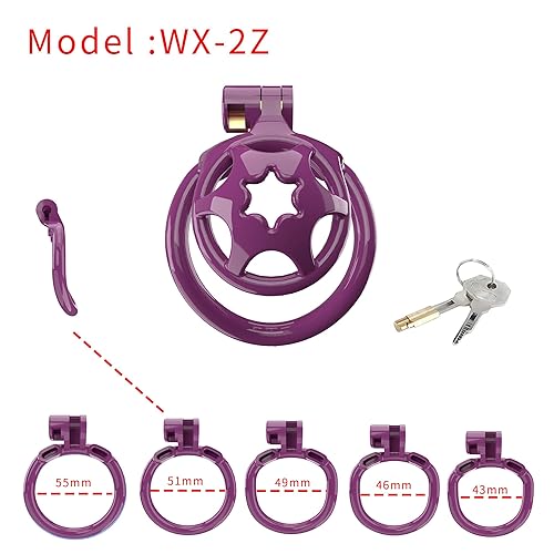 Flat Chastity Cage Small Male Chastity Device Lock Design Plastic Penis Cage for Men BDSM Penis Cage Sex Toys for Couples (WX-B, Purple) in Kenya | Whizz Chastity Devices Flat Chastity Cage Small Male Chastity Device Lock Design Plastic Penis Cage for Men BDSM Penis Cage Sex Toys for Couples (WX-B, Purple) in Kenya | Whizz Chastity Devices