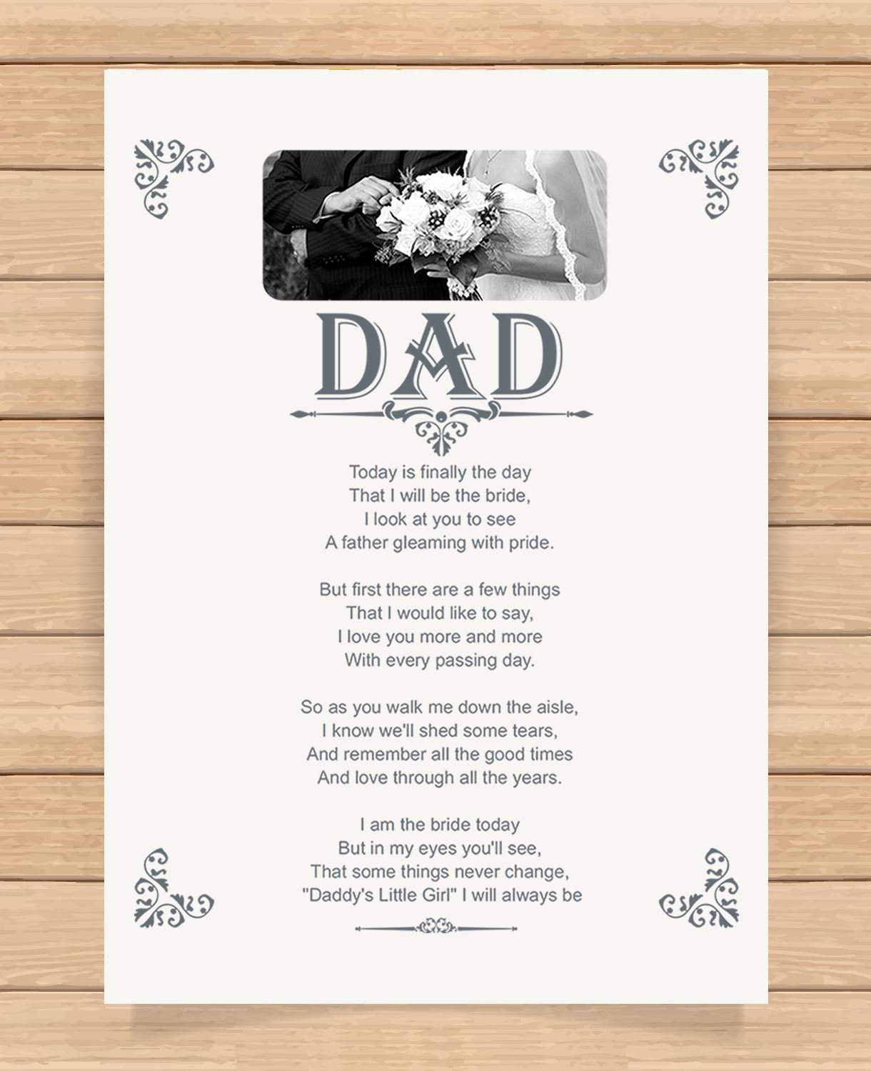 dad will you walk me down the aisle gifts