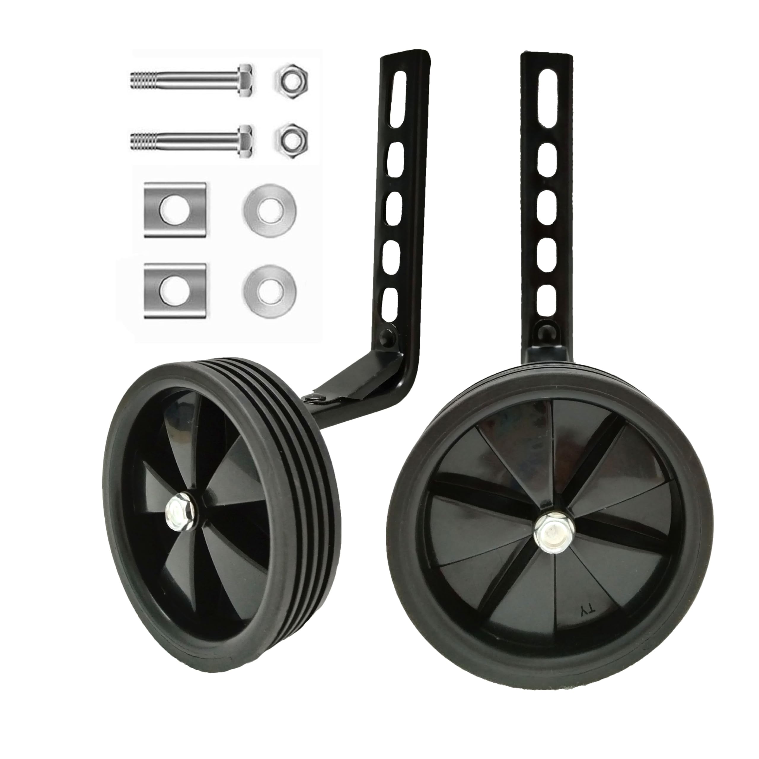 Photo 1 of Mehome Bike Training Wheels for 12 14 16 18 20 Inch Kids Bike,Heavy Duty Training Wheels for Single Speed Bicycle (Black)