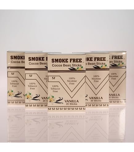 cocoa beans cigarette Smoke Free Herbal Cigarettes - 10 Packs Cherry - 100% Tobacco & Nicotine Free - Non Addictive - Tobacco Substitute - Premium Cherry Flavor Smoke Free Herbal Cocoa Bean