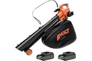 AIVOLT Cordless Leaf Blower Vacuum - 40v Leaf Vacuum 600CFM 150MPH 3 in 1 Leaf Blower, Vacuum, Mulcher with Battery and Charger for Lawn Care and Leaves Blowing