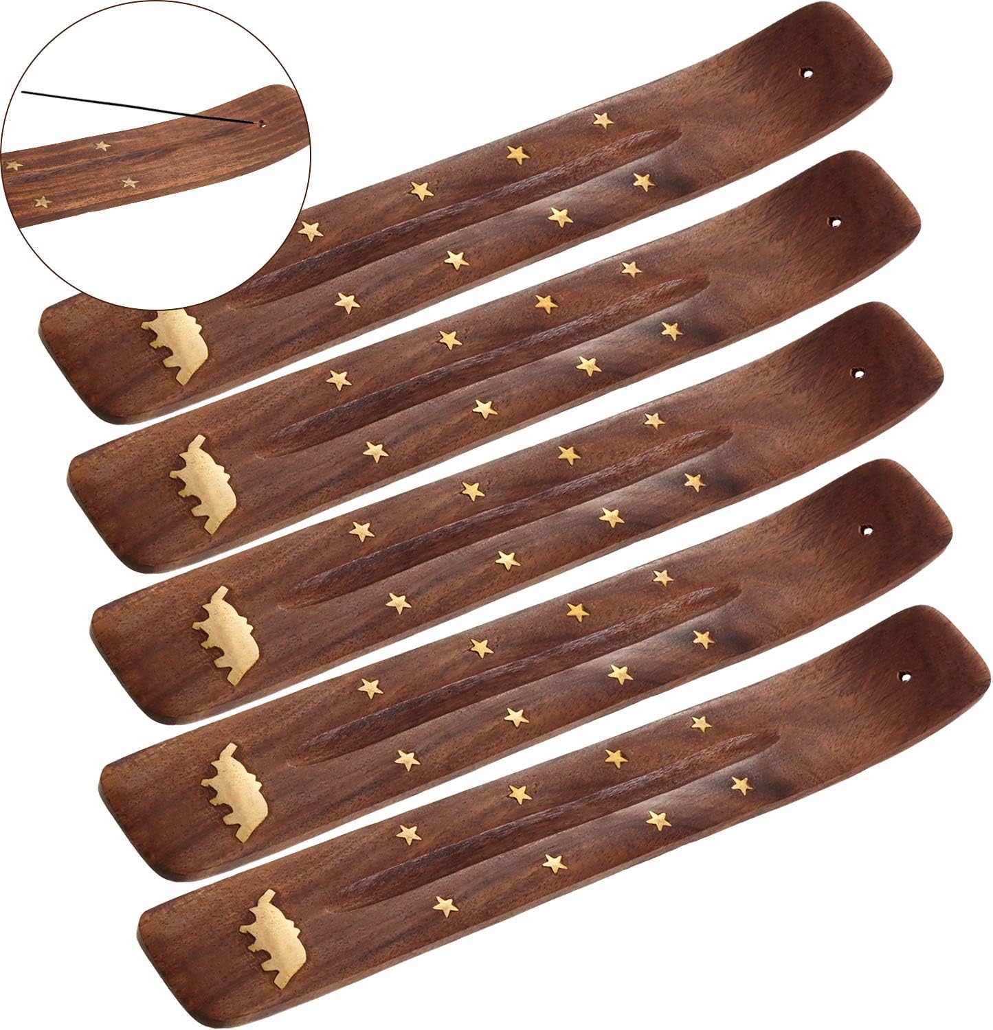 5 Pieces Incense Sticks Holder Incense Burner Ash Catcher, 9.06 Inches