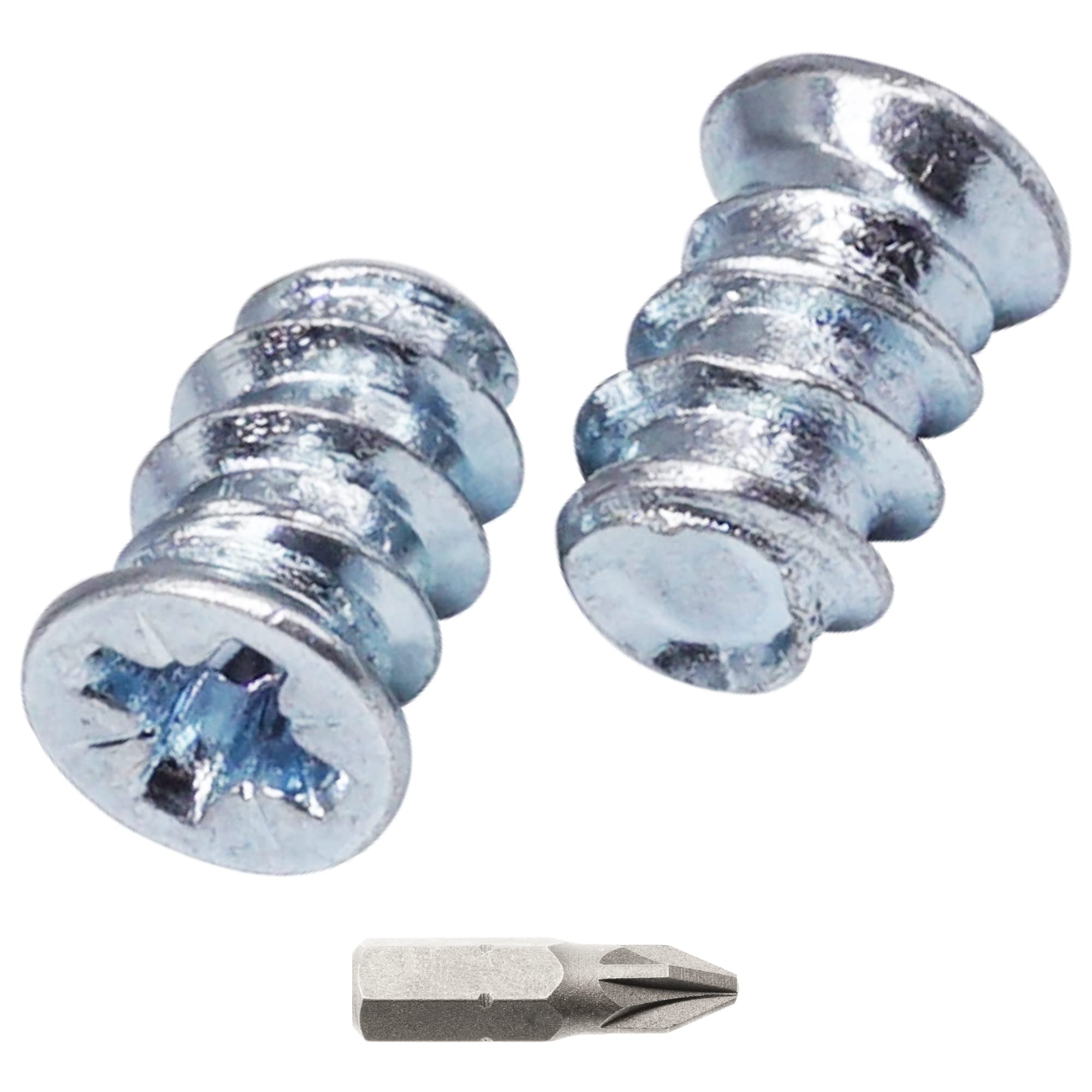 SKIR'CO 50pcs Zinc Plated Euro Screws 5.8 x 9mm, Flat Countersunk Head, Drawer Runner & Hinge Screws — image 1