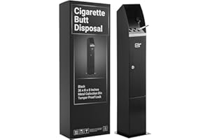 Houseables Cigarette Butt Disposal Outdoor, Cigarette Disposal Outdoor, Standing Ashtray, Butt Can For Outside, Commercial Smoking Receptacles, Smokers Outpost, Outside Ashtrays, Container Bin Lock