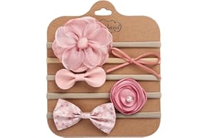 5 Pcs New Bow Hairband Set, Cute Elastic Hair Ornaments, Trendy Hair Accessories for Daily & Party Looks