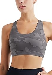RUNNING GIRL Sports Bra for Women, Criss-Cross Back