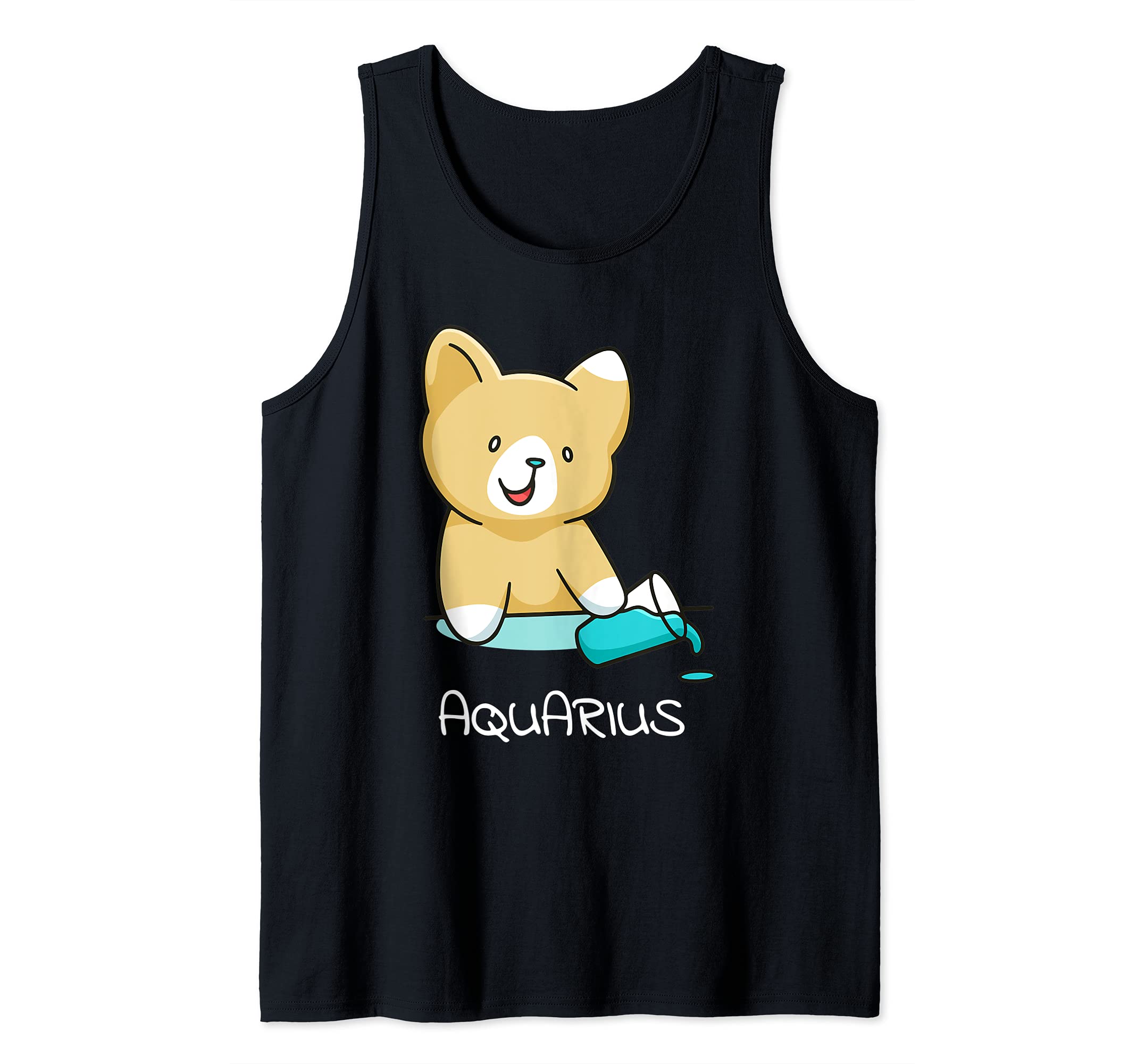 Aquarius Cat Zodiac Signs Kawaii Astrology Cats Horoscope Tank Top