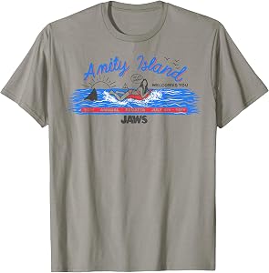 Jaws Amity Island Billboard T-Shirt