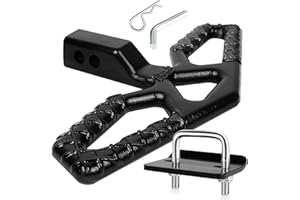 Eapele Tow Hitch Step for 2 inch Receiver, Universal Anti Slip Bumper Guard，Strong Steel 10000lbs Maximum Load, for Trailer Tow Truck Pickup SUV Pickup Van RV