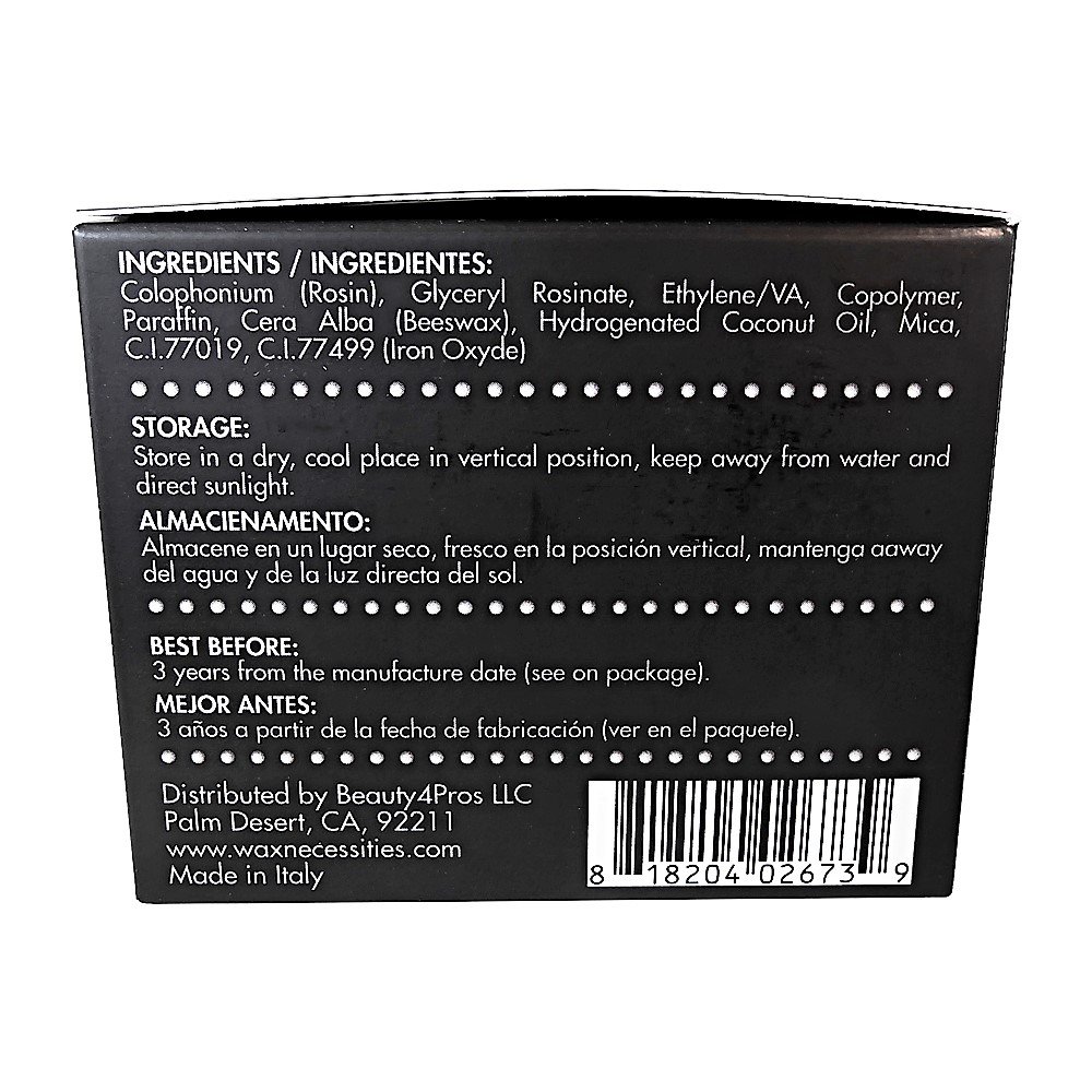 Barbero Grooming Microwavable Hair Removal Stripless Wax Kit Steel 8.45 Ounces by Wax Necessities Waxness