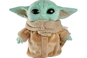 Mattel Star Wars Grogu Plush Toy, 8-inch Character Figure from Star Wars The Mandalorian, Soft Doll in Classic Look