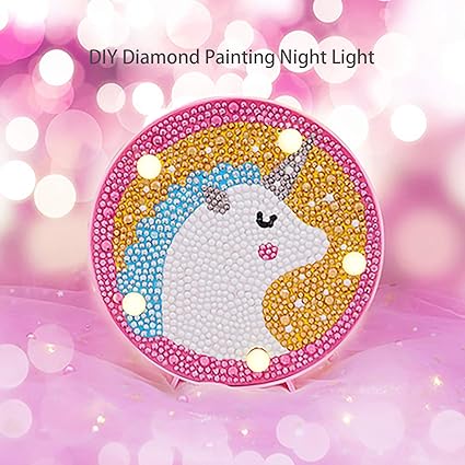 Amazon Com Lucunstar Unicorn Night Lights For Kids Diamond