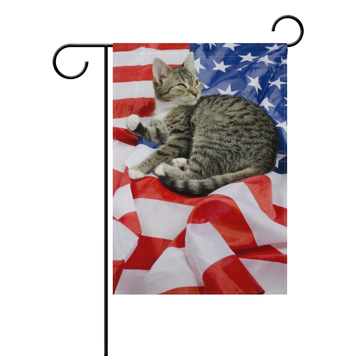 Best 4Th Of July Garden Flag Cat