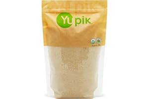 Yupik Organic Ground Blanched Almond Meal 1kg, USDA Certified, Non-GMO, Vegan, Raw, Gluten-Free, Kosher, Finely Milled, Ideal