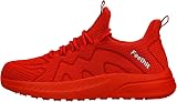 Feethit Women Trainers Casual Sneakers Lightweight Breathable Red 5.5 view 3