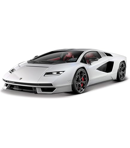 Lamborghini Countach5000s ホワイト ミニカー 1/18 1985 Lamborghini Countach diecast model car 1:18 scale 5000 S by