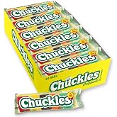Chuckles Original Jelly Candy, Assorted Fruit Flavors, 2 oz Bars, 24 Ct | Cherry, lemon, lime, orange, licorice jelly, sugar-coated, soft chewy, nostalgic, party, sharing