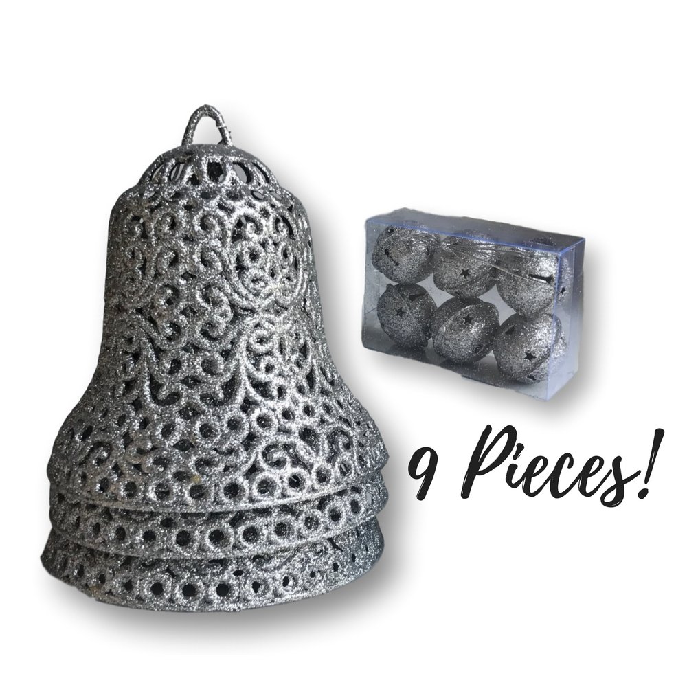 Buy Banberry Designs Christmas Bells Decorations Set Of 9 Bells