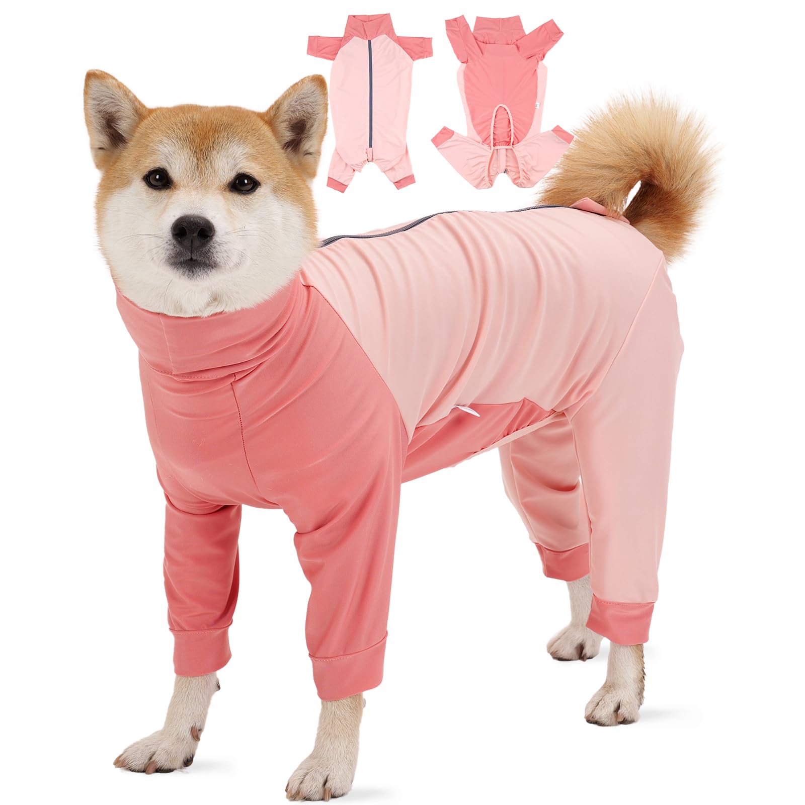 Photo 1 of T'CHAQUE Dog Recovery Suit – Post-Surgery Onesie for Female & Male Pets, Breathable Spay Pajamas to Prevent Licking – Cone Alternative for Wound Protection