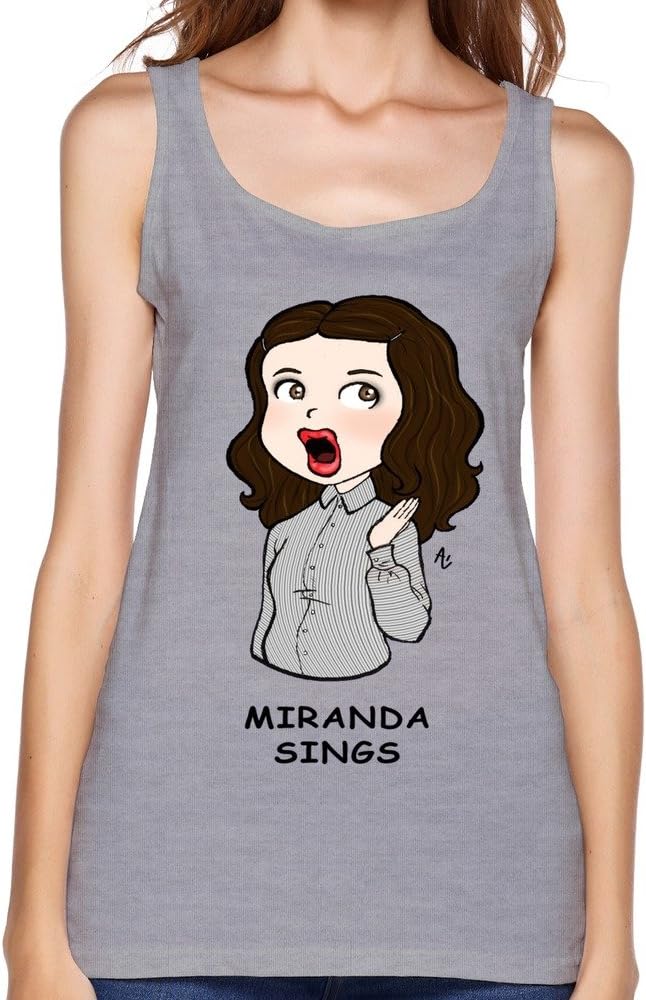 JIAYOUCT Women's Miranda Sings Colleen Ballinger PsychoSoprano Tops Gray