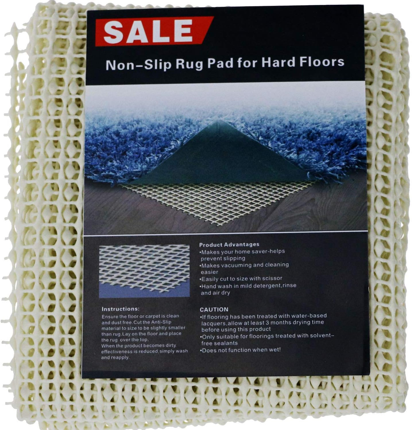 Oukeyda Extra Large Non Slip Rug Grip Underlay Top Home Solutions Foam