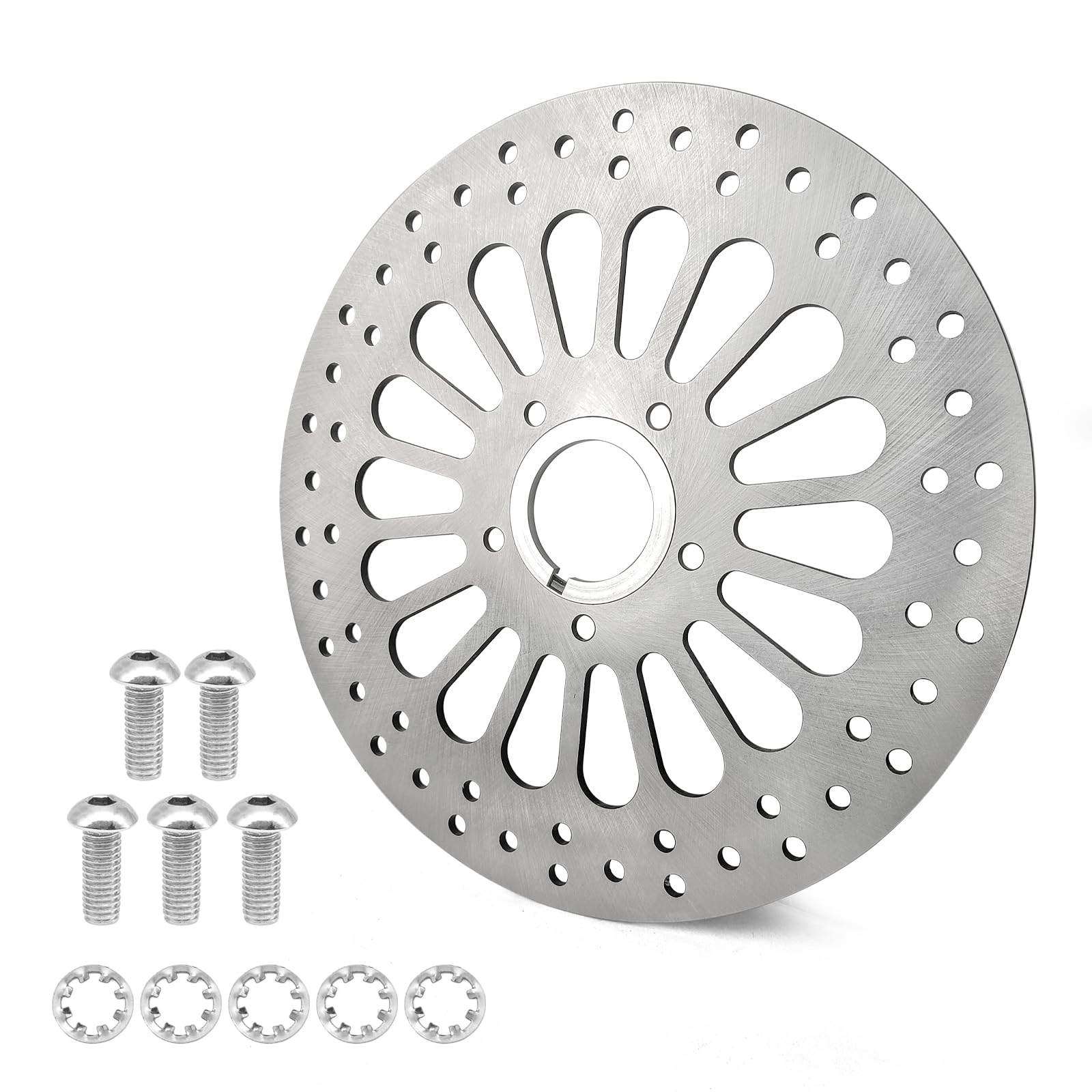 Photo 1 of 1 Piece 11.5''Front Brake Rotor Disk for Harley Davidson Touring Sportster Dyna and Early Super Glide Softail Great Stainless Steel Brake part for harley davidson Motorcycle Models