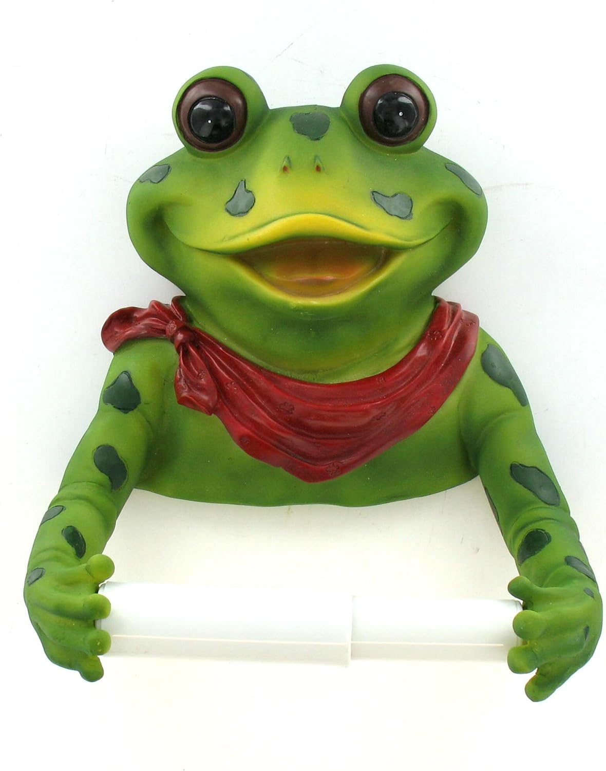 360 Frog Bathroom Toilet Paper Holder Red Bow Amazon.co.uk Kitchen & Home