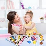 GOLDGE 24pcs Slap Bands for Kids Colorful Slap Bracelets Birthday Party Favors view 6