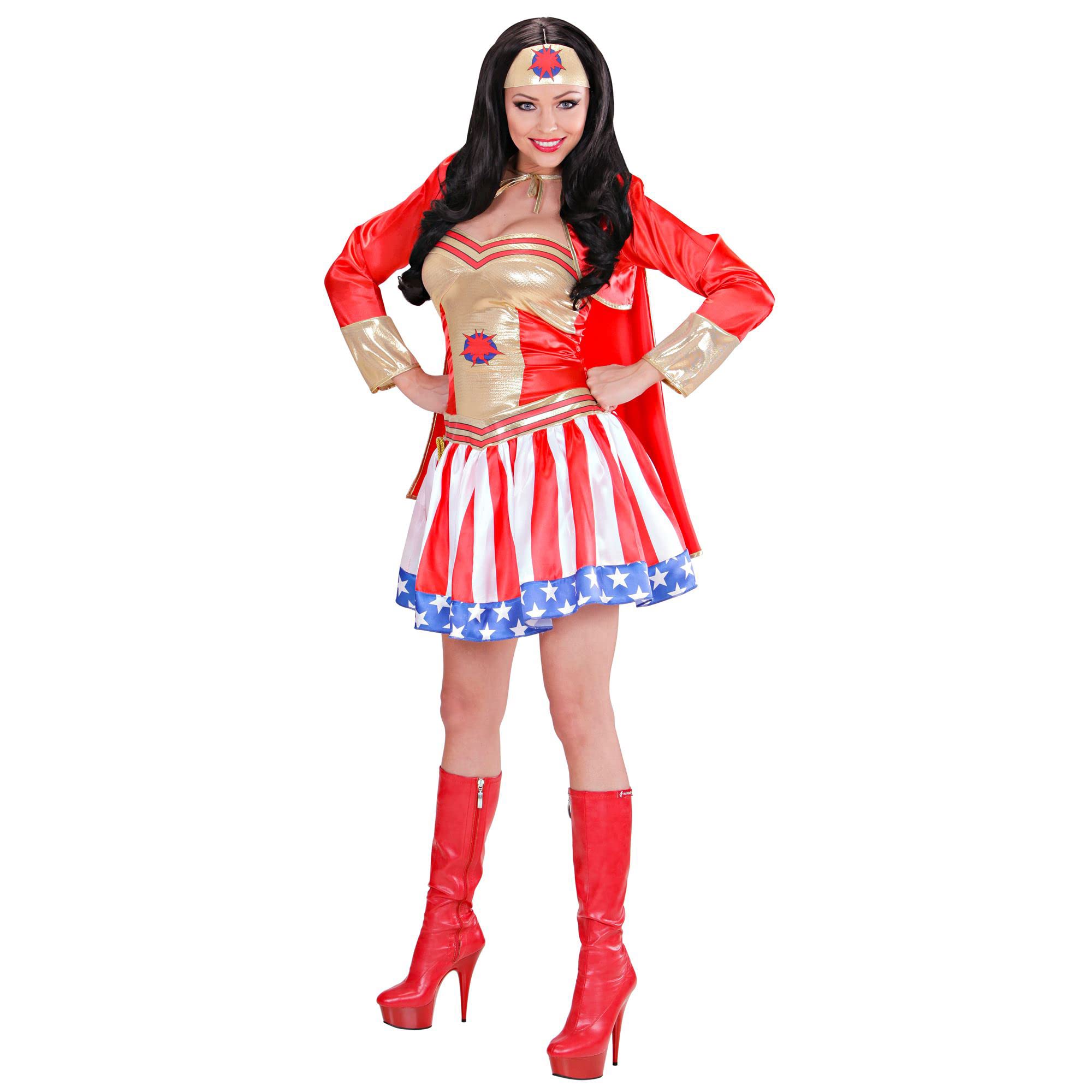 Widmann - Super Hero Girl costume, dress, superhero, fancy dress costumes, carnival