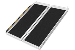 BEJONI Portable Wheelchair Ramp 3FT, Folding Non-Slip Aluminum Handicap Ramp, Door Threshold Wheel Chair Ramps for Home Steps, Scooter, Doorways, Entry Use, Curbs, Stairs