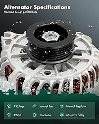 SCITOO Alternator Fits for Ford for Explorer 4.6L