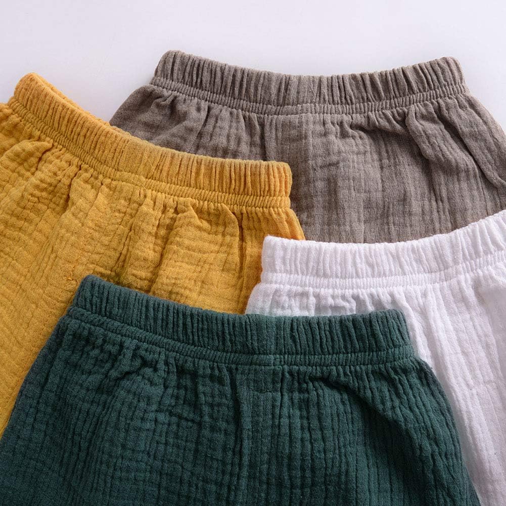 Weixinbuy Toddler Baby Girls Clothes Solid Ruffle Summer Long Pants Bloomers: Clothing