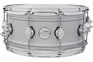 DRUM WORKSHOP DW Design Series Aluminum Snare Drum - 6.5x14, Matte Aluminum