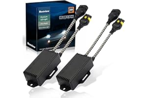 Bestview 9005 9006 H10 LED light Canbus Decoder Kits Compatibility Anti Flickering Resistor Warning Canceler Pack of 2
