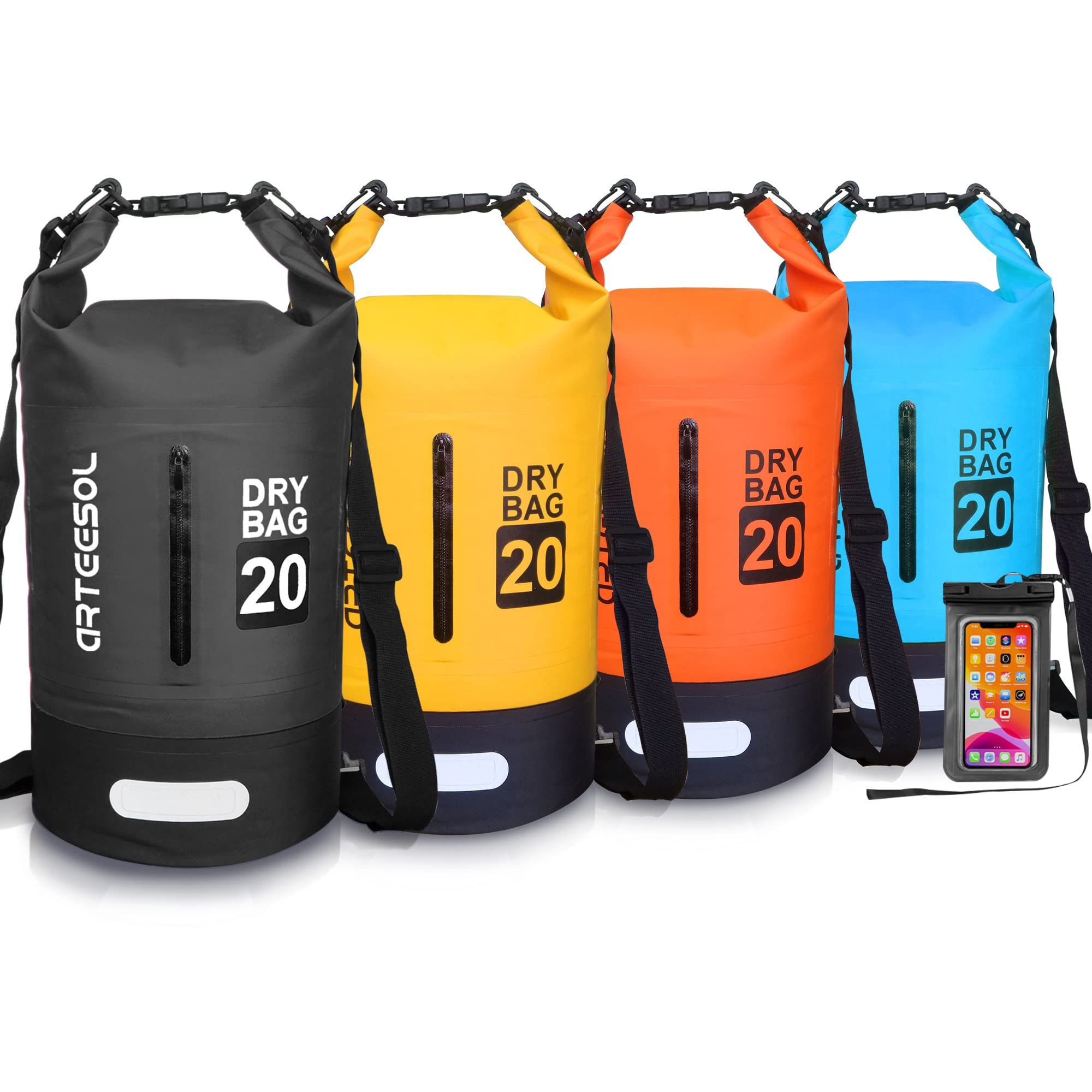 Blackace arteesol Waterproof Dry Bag 5L 10L 20L 30L Waterproof Bag with Long Adjustable Handle for Kayaking Boat Excursion Canoe/Fishing/Rafting/Swimming/Snowboarding — image 1