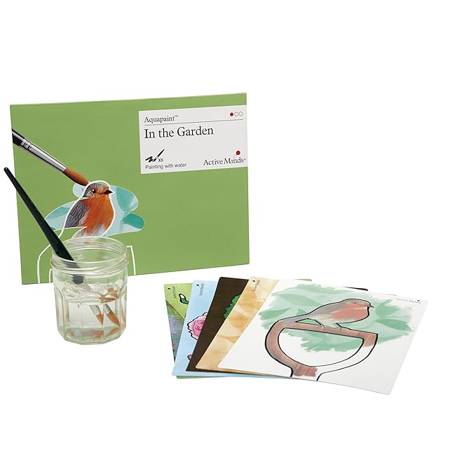 Active Minds Aquapaint™ Im Garten : Wiederverwendbares Aquapaint / Kunst-Beschäftigung für Senioren mit Demenz /Alzheimer