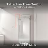 BG Electrical Single Retractive Press Switch Matt Grey 1 Way Evolve PCDMG14B view 4