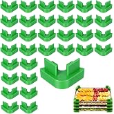 32 Pcs Original Tray Stackers Compatible with Freeze Dryer- Stacks 9 Trays Freeze Dryer Machine Accessories - Dried Food Storage (Green)