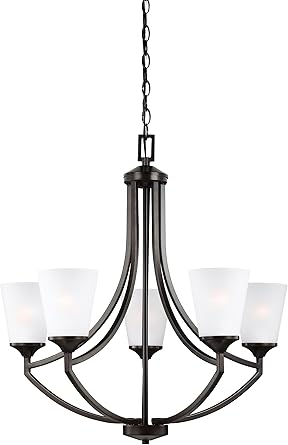 Seagull 3124505 710 Five 3124505 710 Five Light Chandelier Burnt