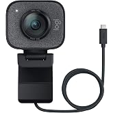 Logitech 2022 StreamCam 1080P HD 60fps Streaming Webcam Full HD Camera with USB-C &amp; Integrated Microphone for Live Streaming and Content Creation - Graphite - 960-001280 (Renewed)