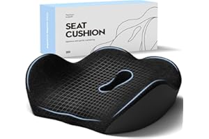 JESIDO Seat Cushion for Office Chair, Sciatica and Tailbone Pain Relief Cushion, Coccyx Cushion for Car, Desk Chairs, Wheelchair