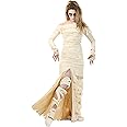 Women's Full Length Mummy Costume Bandaged Mummy Dress Adult