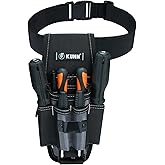 KUNN Small Electrician Tool Pouch with Belt Clip - 7 Pocket Heavy Duty Tool Belt Organizer | 1680D Ballistic Nylon, Adjustable Holster for Technicians, HVAC, Plumbers & DIY