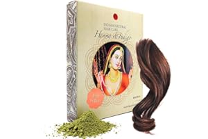 Henna & Indigo Powder - Brown Hair Dye - Fresh & Pure Organic - 200g - Indian Natural Hair Care