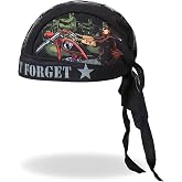 Hot Leathers Men&rsquo;s &amp; Women&rsquo;s Patriotic Motorcycle Headwrap/Doo Rag &ndash; American Flag, Eagle &amp; Camo Skull Designs