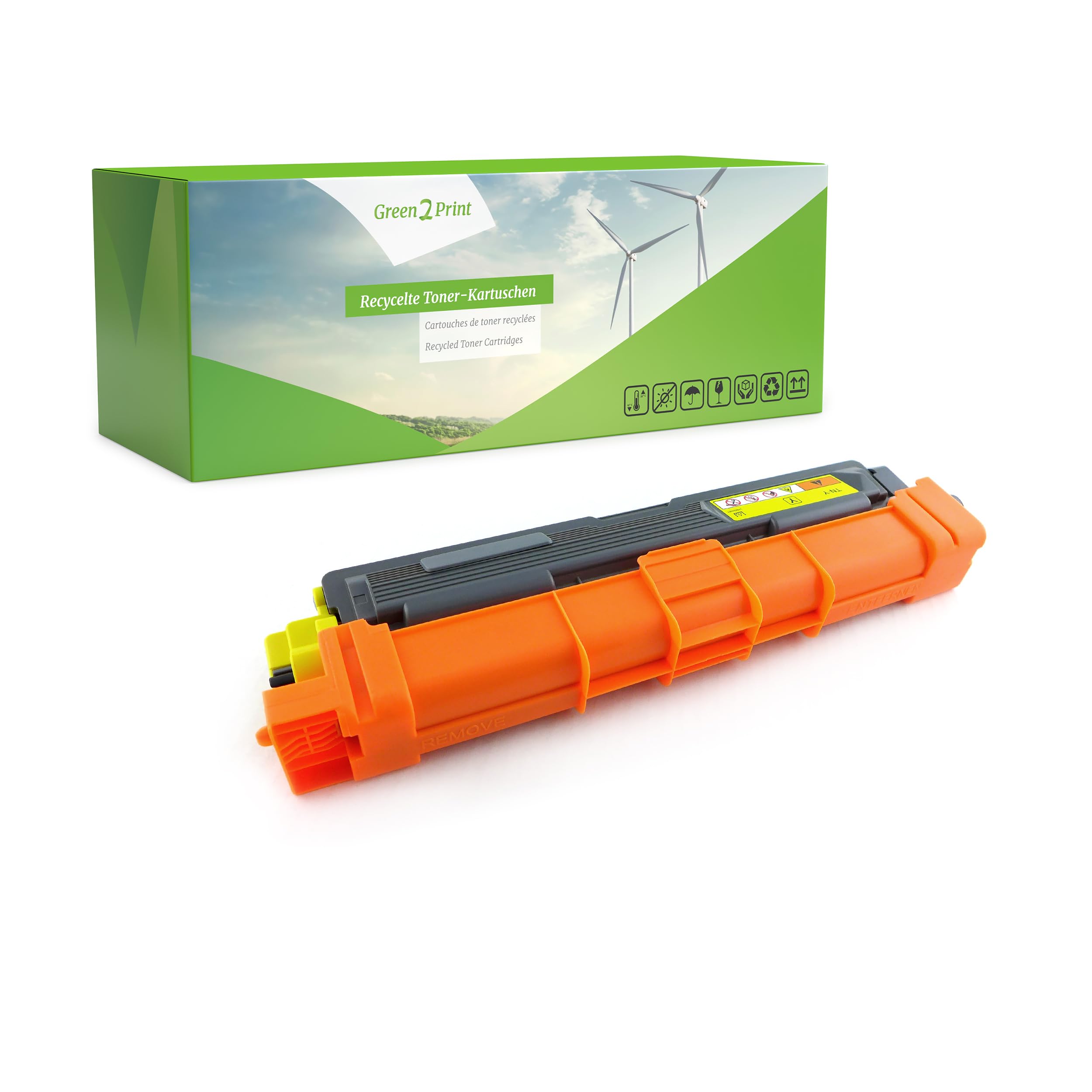 Green2Print Toner yellow 2200 pages replaces Brother TN-245Y Toner cartridge for Brother DCP9020CDW, HL3140CW, HL3150CDW, HL3170CDW, MFC9140CDN, MFC9330CDW, MFC9340CDW