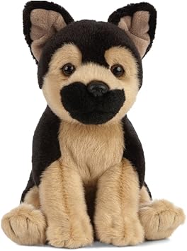 Peluche Living Nature Chiot Berger Allemand En Peluche 16 Cm