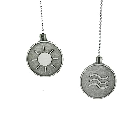 Ceiling Fan Pull Chain Set Includes 1 Light And 1 Fan 3 Cm Coin