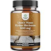 Lion's Mane Supplement Capsules for Memory and Focus - Mushroom Mix for Brain Health - Nootropic Cognitive Complex for Mental