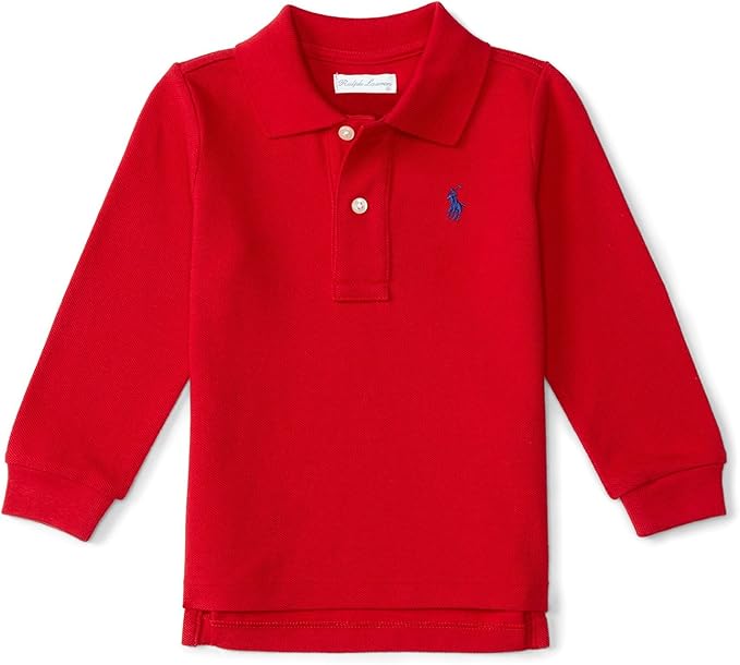 baby boy red polo shirt